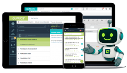 Aperçu de l'interface du logiciel GED Qualios